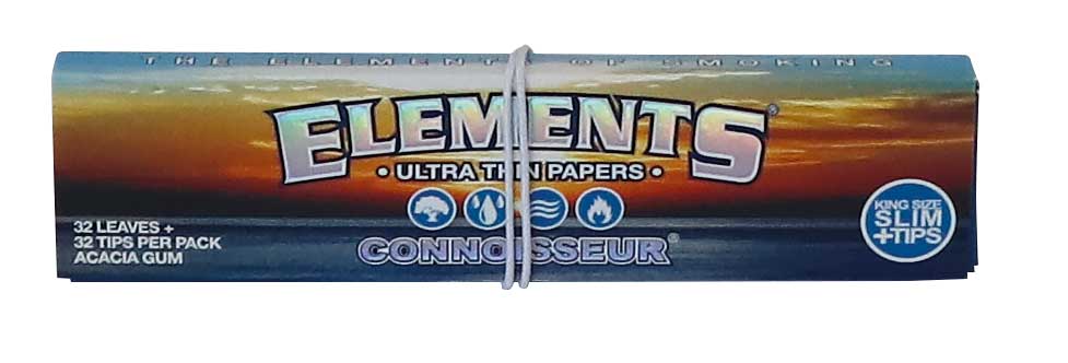ELEMENTS CONNOISSEUR - KS SLIM + TIPS BOX/24 - 32 LEAVES – Bild 2