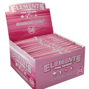 ELEMENTS PINK CONNOISSEUR - KS SLIM + TIPS BOX/24 - 32 LEAVES
